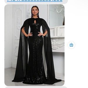 Giffniseti Keyhole Neck
Split Sleeve Sequin Formal Dress